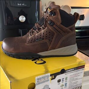 Men's Brown Waterproof Composite Toe Boots